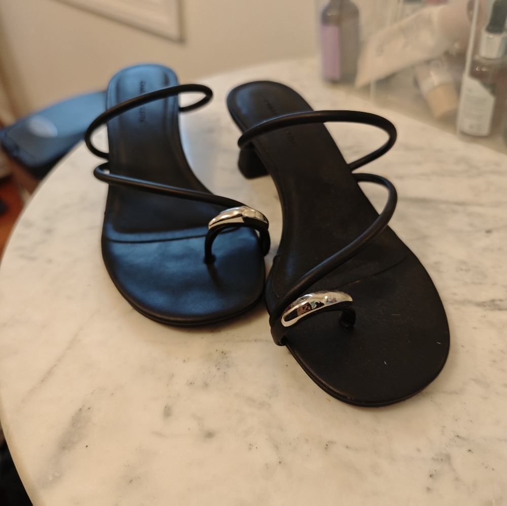 Elegant Black Strappy Sandals
